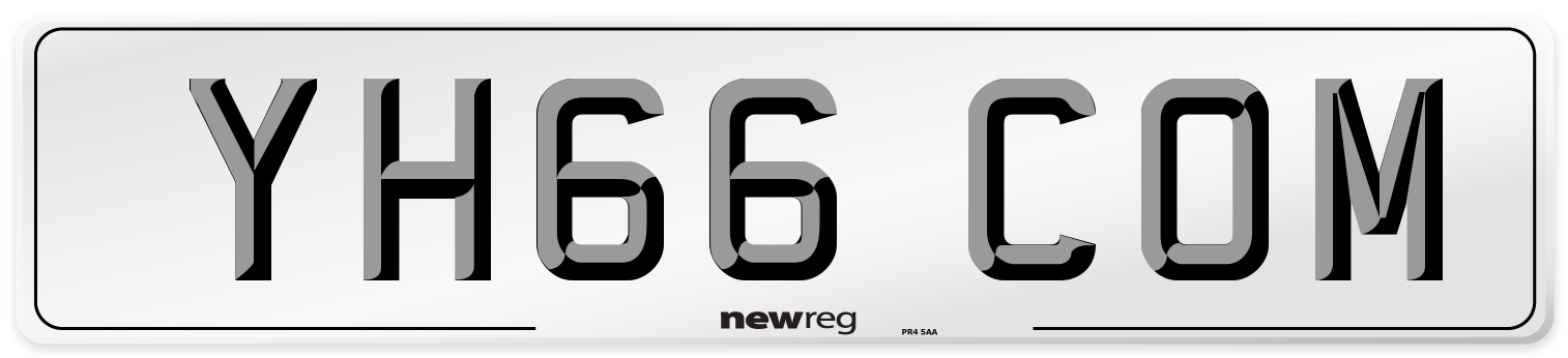 YH66 COM Number Plate from New Reg